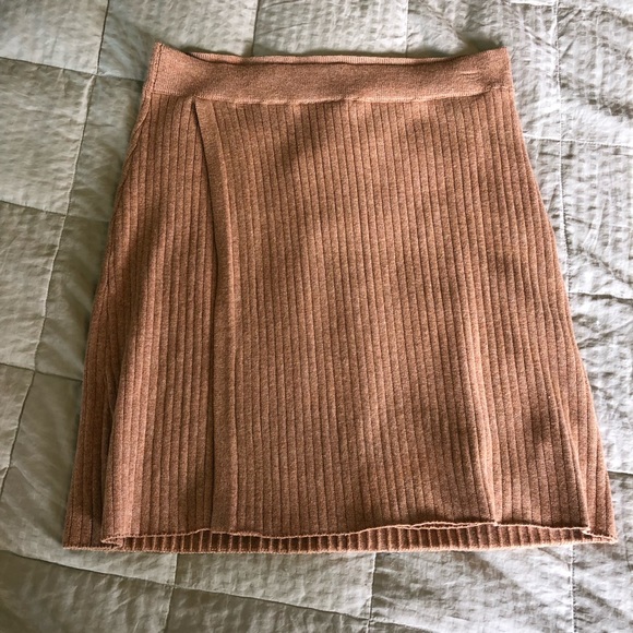 NWT Free People Ribbed Sweater Wrap Skirt - Picture 2 of 5